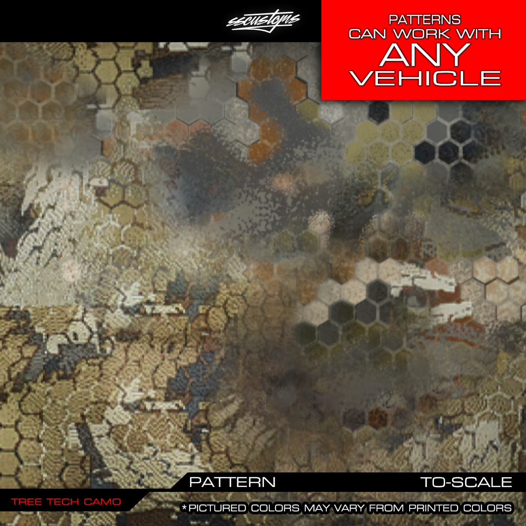 Tree Tech Camo Pattern - By The Roll